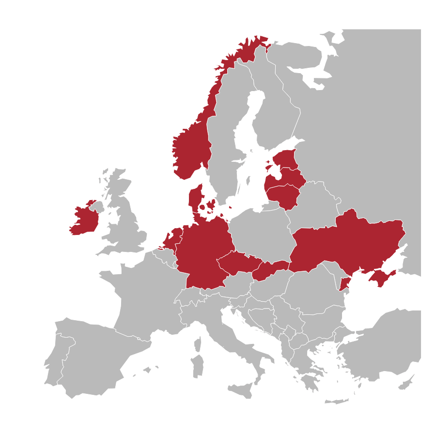 Mapa Europy, Corsan.pl
