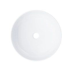 Okrągła umywalka nablatowa Corsan LUGO UC9988, ceramiczna