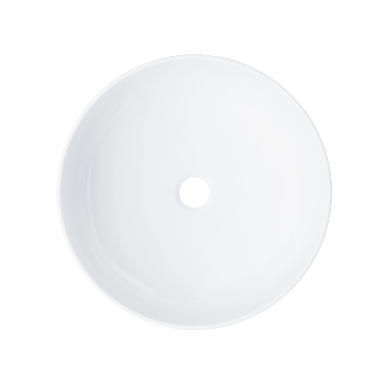 Okrągła umywalka nablatowa Corsan LUGO UC9988, ceramiczna