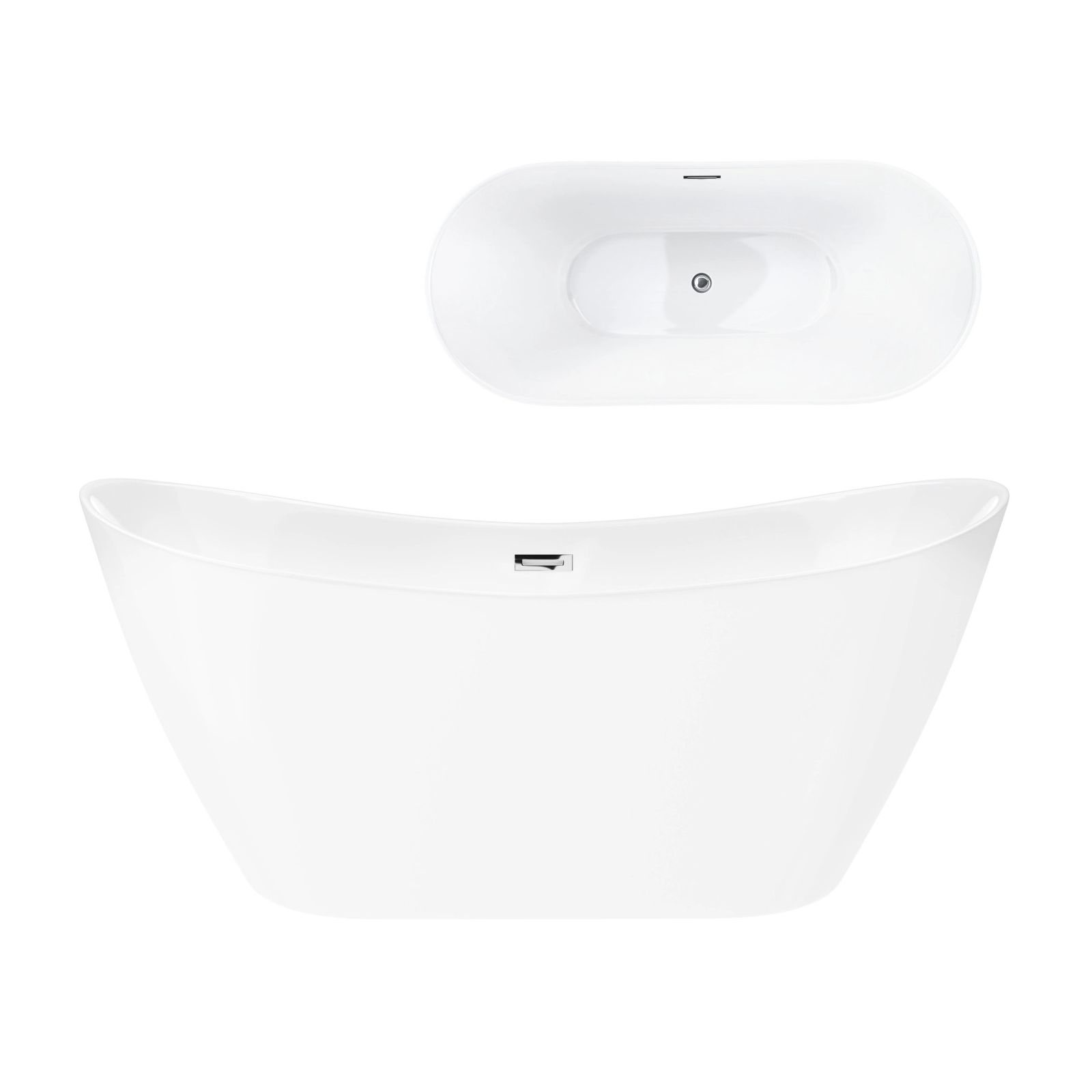 Akrylowa wanna wolnostojąca NAUTI 160cm i 170cm | Corsan.pl