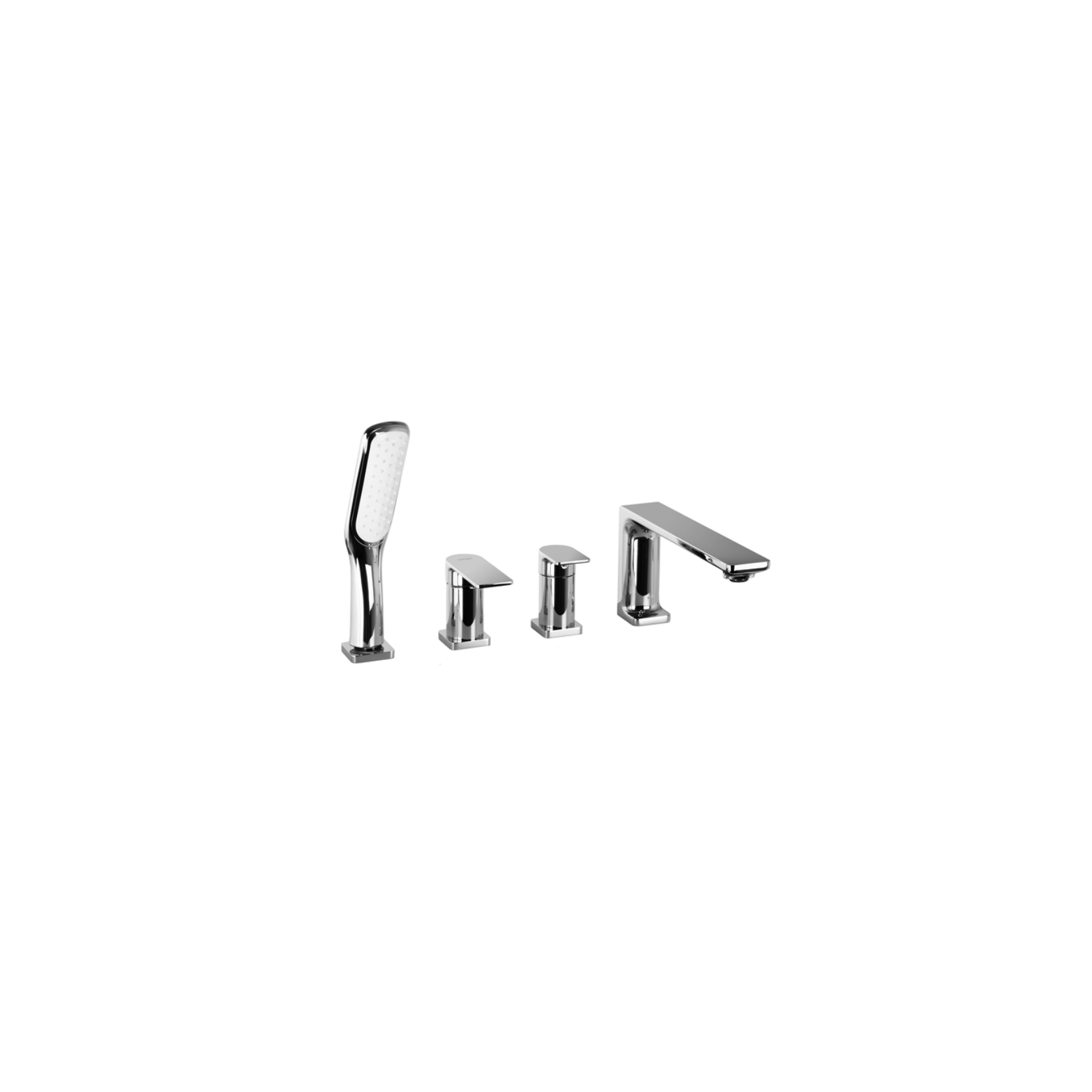 Bateria wannowa 4-otworowa TRINO CMB7142 czarna/chrom
