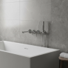 Bateria wannowa ścienna LUGO CMB7554 – zestaw natryskowy