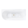 Wanna INTERO V240 Prawa | 150-170 cm | Przelew szczelinowy