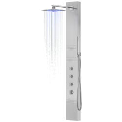 Panel prysznicowy NEO LED, stalowy