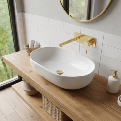 Umywalka nablatowa OLVENA UC5566 60x40 cm | Easy Clean