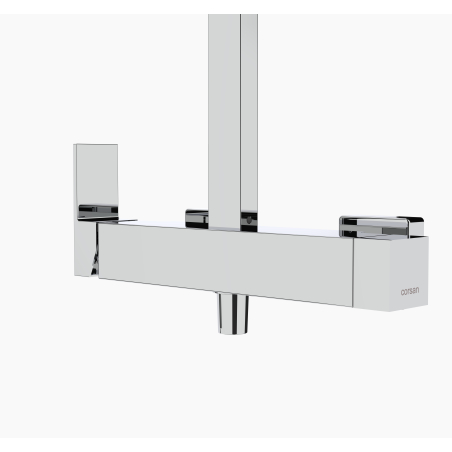 Kolumna Prysznicowa ANGO LED02M | LED, Termostat/Mieszacz