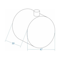 Kulaté ovládací kolečko směšovače – Corsan P035