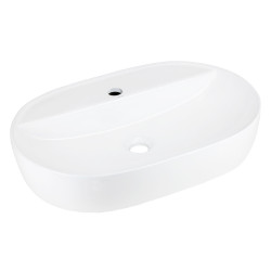 Nástavbové umyvadlo OLVENA UC5658 s otvorem pro baterii, 60×40×12 cm