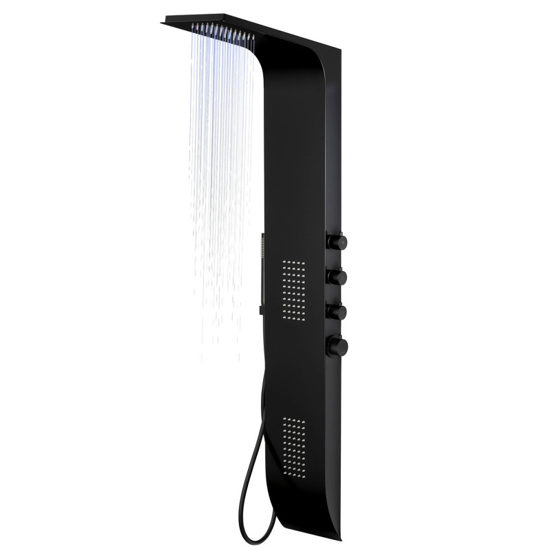 Sprchový panel DUO LED, hliníkový
