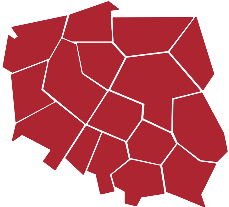 Mapa partnerów firmy Corsan.pl