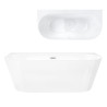 Wandbadewanne MONO E030 mit breitem Rand