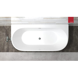 Wandbadewanne MONO E030 mit breitem Rand