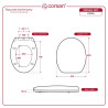 Soft‑Close WC‑Sitz DS16S, universal