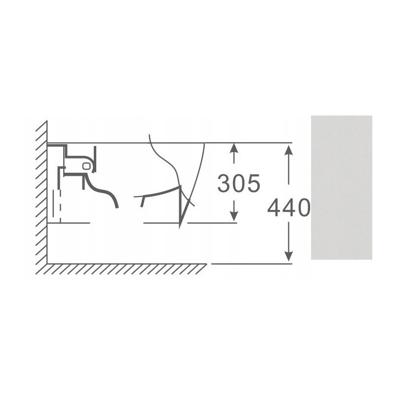 Wandhängendes Bidet INTERO BS01, Keramik