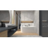 Eckbadewanne INTERO E240 mit breitem Rand, rechts