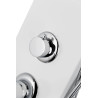 Duschpaneel ALTO LED, Aluminium