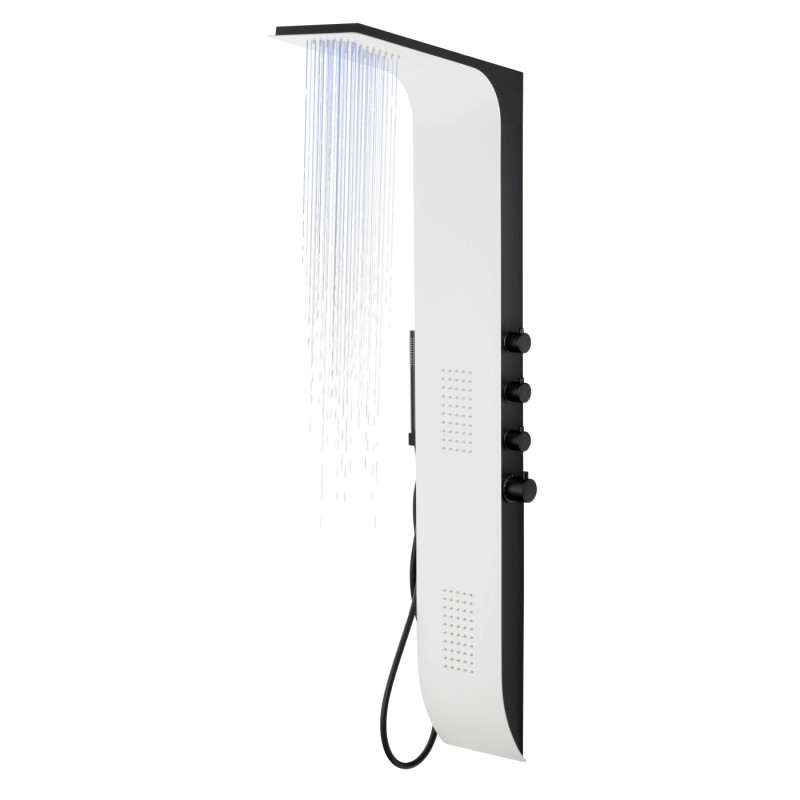 Duschpaneel DUO LED, Aluminium