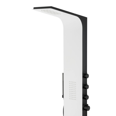 Duschpaneel DUO LED, Aluminium