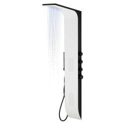 Duschpaneel DUO LED, Aluminium