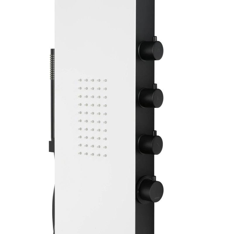 Duschpaneel DUO LED, Aluminium