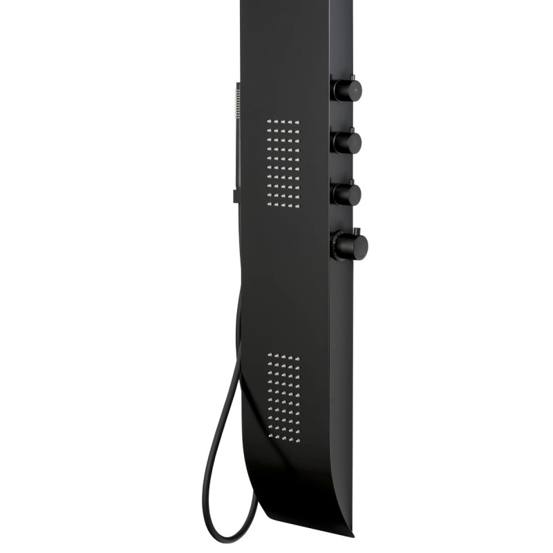 Duschpaneel DUO LED, Aluminium