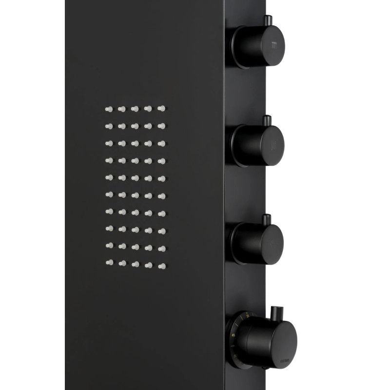 Duschpaneel DUO LED, Aluminium