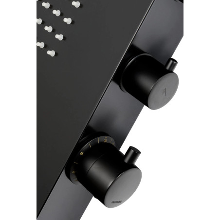 Duschpaneel DUO LED, Aluminium