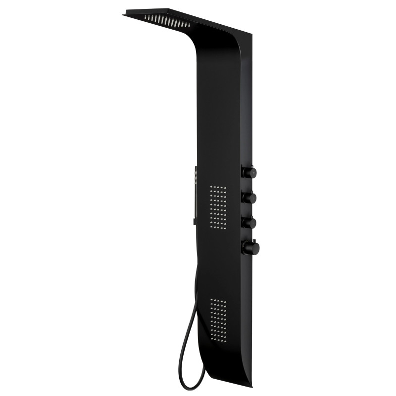 Duschpaneel DUO LED, Aluminium