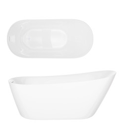 Freistehende Badewanne ESTELLA II V038 Slim