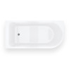 Eckbadewanne INVELIA V220 links zur Montage mit Duschwand