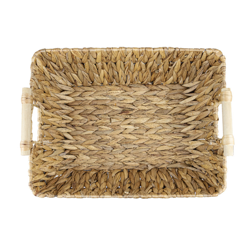Korb aus Wasserhyazinthe mit Holzgriff RUKO 412A 44×34×15 – Koszoplotka