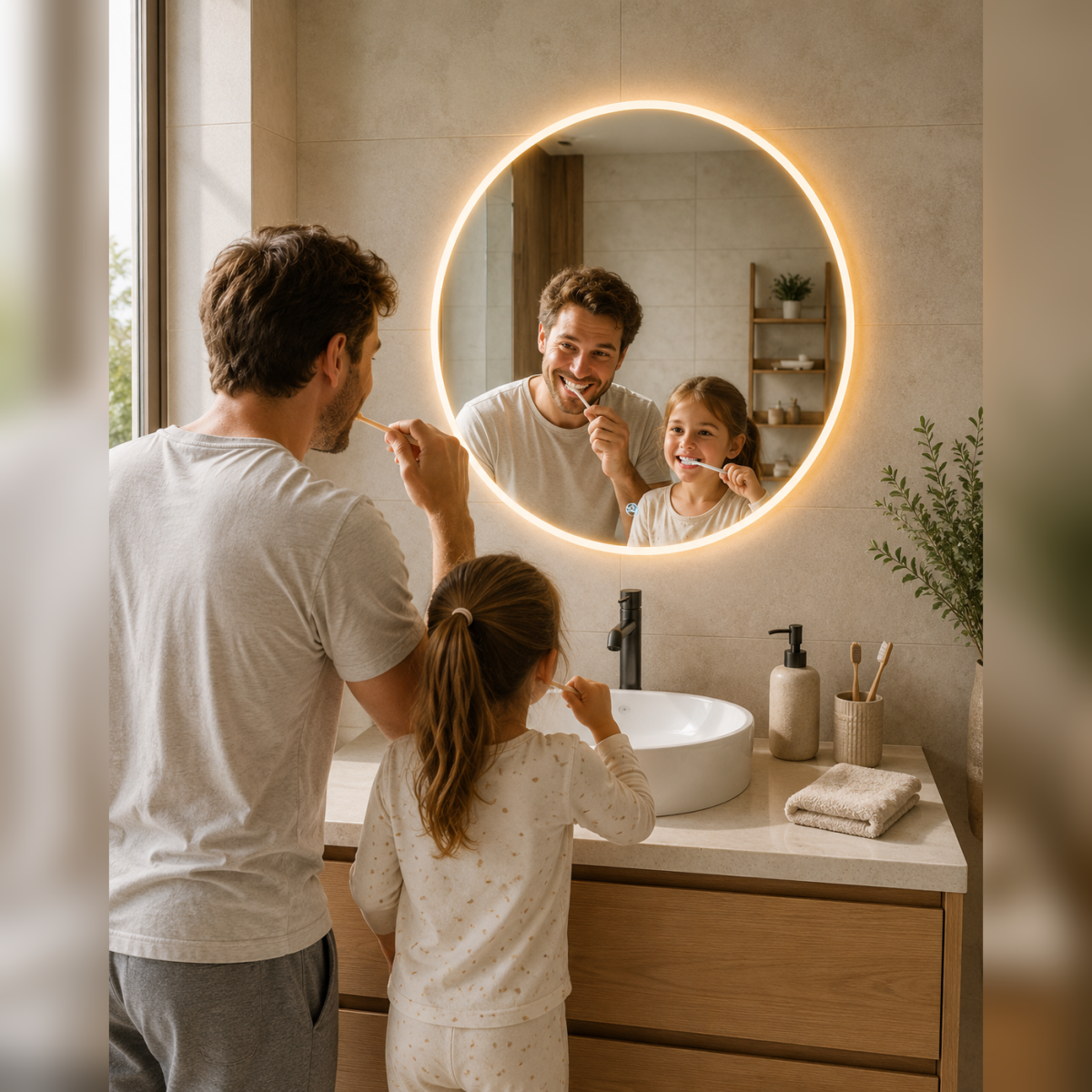 LED‑Spiegel TONDO 60 cm, rund