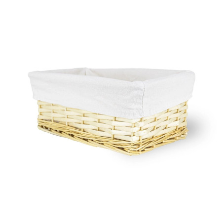 Weidenkörbchen mit Stoffeinsatz 715S 30×20×15 cm – Koszoplotka