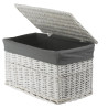 Weidentruhe mit Stoffeinsatz 113L 66×40×40 cm – Koszoplotka