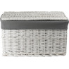 Weidentruhe mit Stoffeinsatz 113L 66×40×40 cm – Koszoplotka