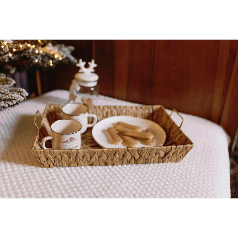 Tablett aus Wasserhyazinthe 501A 45×30×8 cm – Koszoplotka