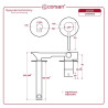 LUGO CMB7515 Concealed Basin Mixer Tap