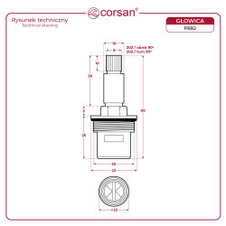 P882 ON/OFF Function Cartridge 68 mm