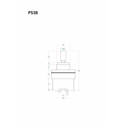 P538 Mixer Cartridge 54 mm