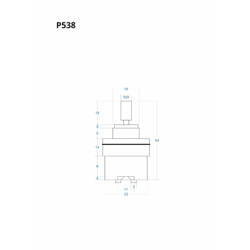 P538 Mixer Cartridge 54 mm