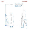 BALTI Bamboo Wood Shower Panel