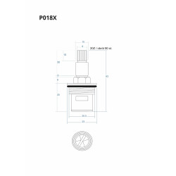 P018X ON/OFF Function Cartridge 63 mm