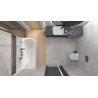 INTERO E240 Left Corner Bathtub with Wide Rim