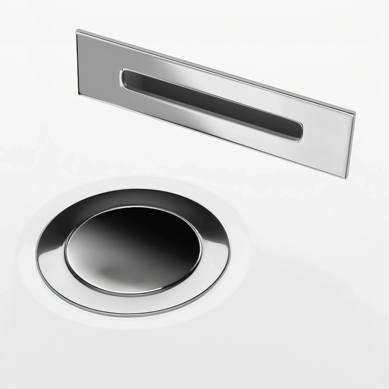 INTERO E240 Left Corner Bathtub with Wide Rim