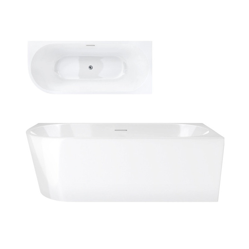 INTERO V230 Right Corner Bathtub with Slot Overflow
