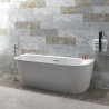 MONO E030 Back‑to‑Wall Bathtub with Wide Rim