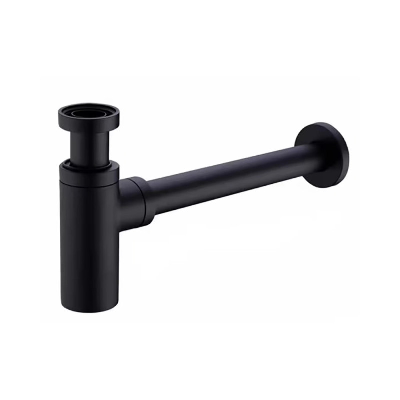 MU04BL Black Bottle Trap for Basin
