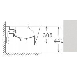 INTERO BS01 Wall‑Hung Bidet, Ceramic