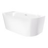 MONO V029 SLIM Back‑to‑Wall Bathtub with Slot Overflow