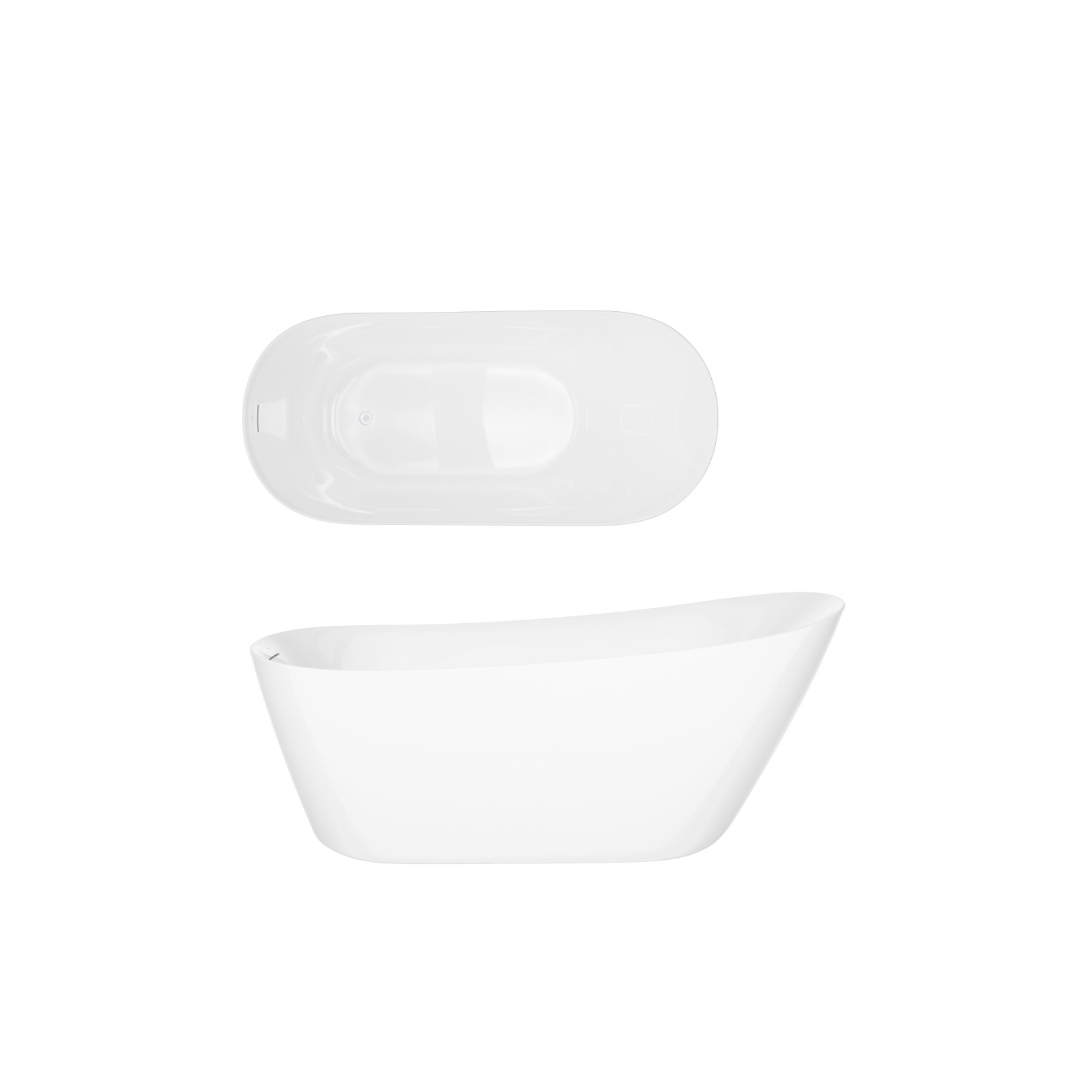 ESTELLA II V038 Slim Freestanding Bathtub